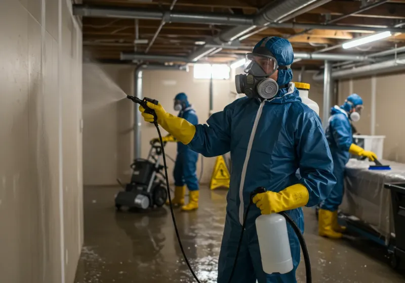 Basement Sanitization and Antimicrobial Treatment process in Emery County, UT