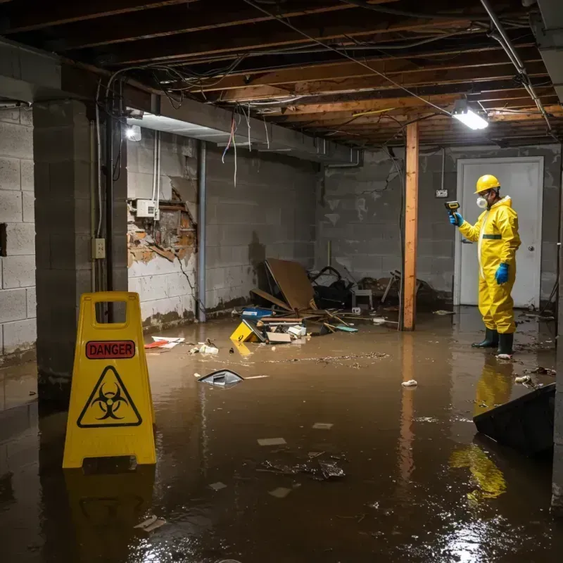 Flooded Basement Electrical Hazard in Emery County, UT Property